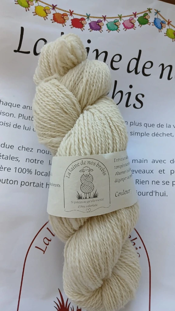 Écheveau de laine Marchal — teinture végétale - Aiguille N°4