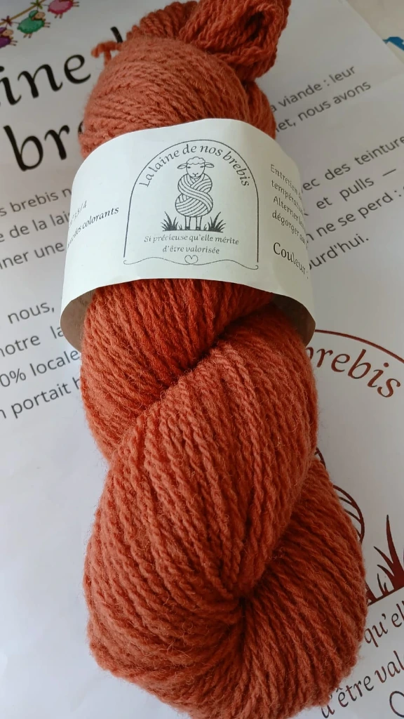 Écheveau de laine Marchal — teinture végétale - Aiguille N°4